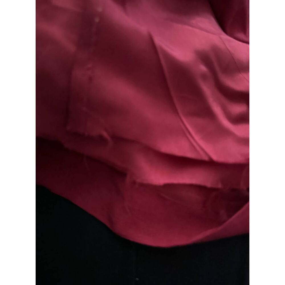 Jones Wear Womens Size 14 Linen Rayon Blend Red Short Skirt Side Zipper - Picture 5 of 8